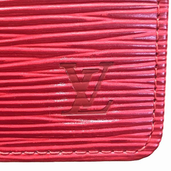 Louis Vuitton Epi Pochette Cles Coin Case Castilian Red