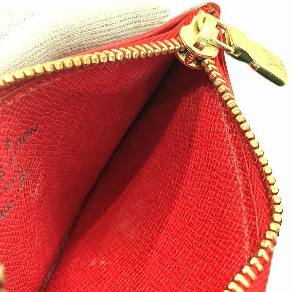 Louis Vuitton Epi Pochette Cles Coin Case Castilian Red