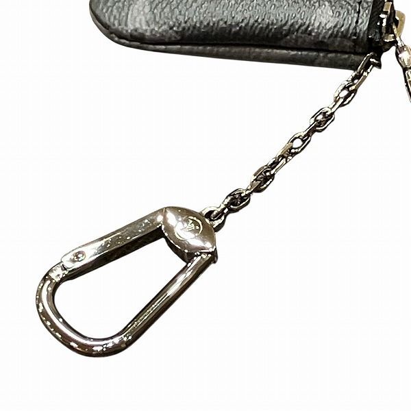 Louis Vuitton Monogram Eclipse Pochette Cles Coin Case Gray Black
