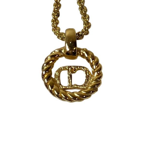 Dior Twist Circle CD Logo Necklace
