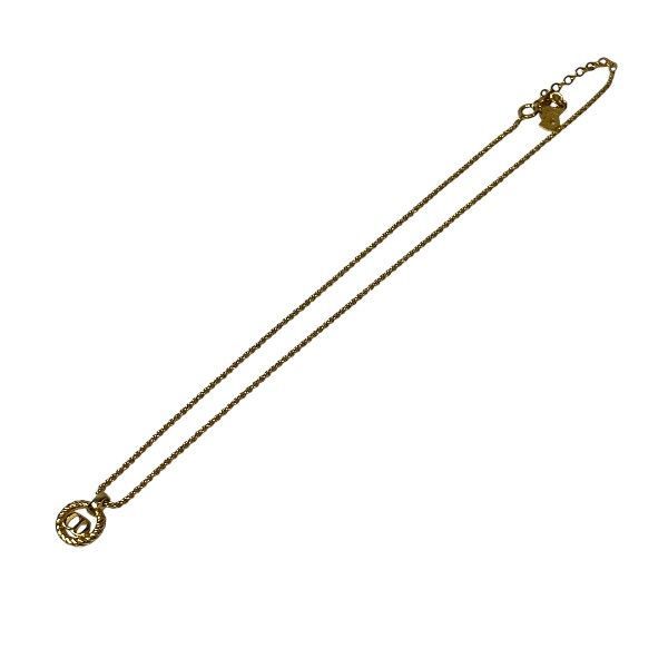Dior Twist Circle CD Logo Necklace