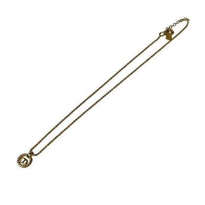 Dior Twist Circle CD Logo Necklace