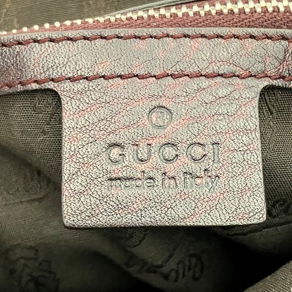 Gucci Bamboo Tote Leather Canvas Beige Brown