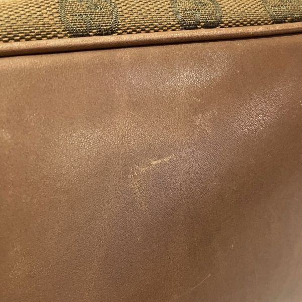 Gucci GG Canvas Leather Tote Shoulder Bag