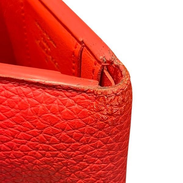 Louis Vuitton Taurillon Portefeuille Capucines XS Trifold Wallet Coral Tahiti