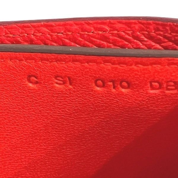 Hermes Passant Compact Orange Bifold Wallet