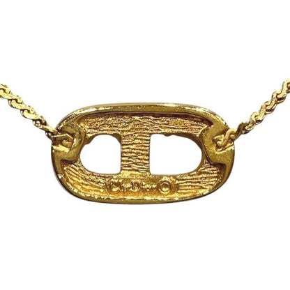 Dior CD Logo Gold Necklace