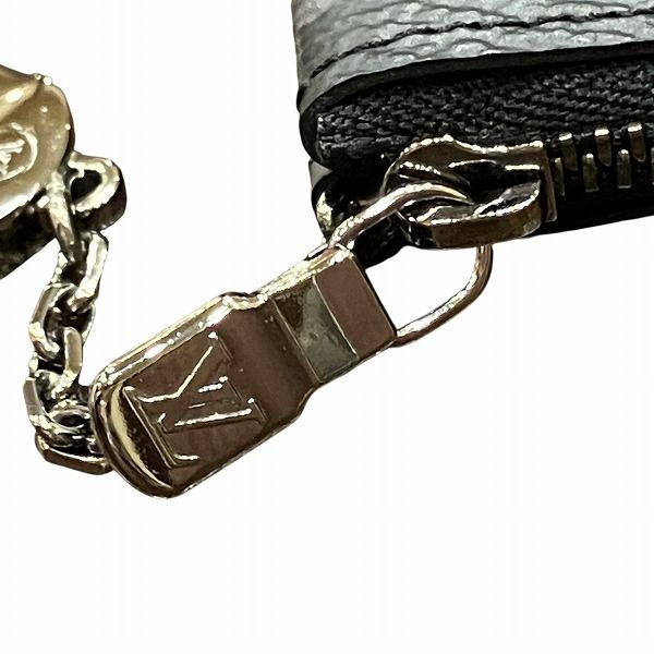 Louis Vuitton Monogram Eclipse Pochette Cles Coin Case Gray Black