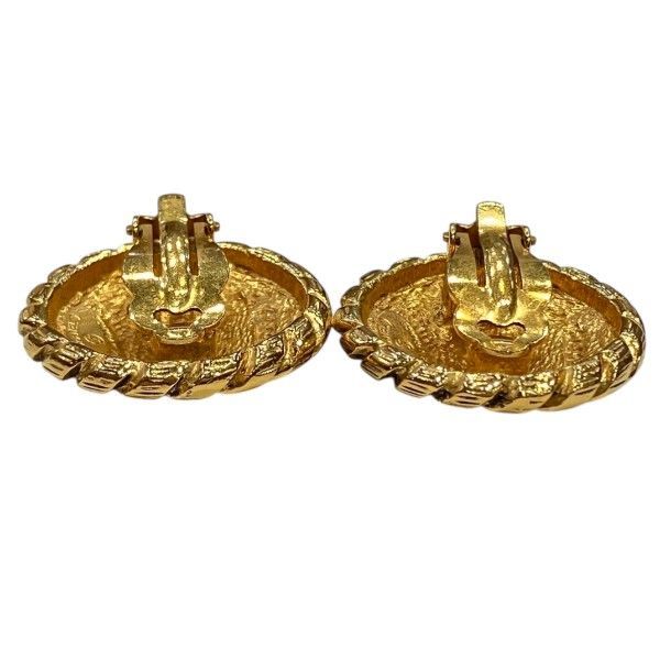 Chanel CC Logo Gold Vintage Earrings