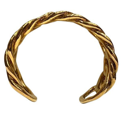 Chanel Vintage Gold Bangle Bracelet