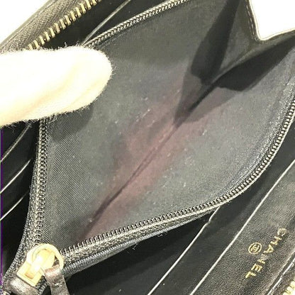 Chanel Quilted Lambskin Zip Around Wallet