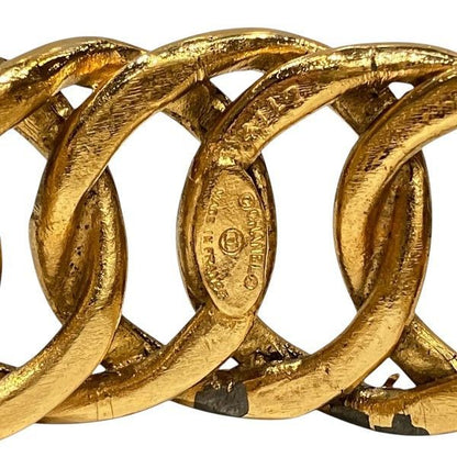 Chanel Vintage Gold Bangle Bracelet
