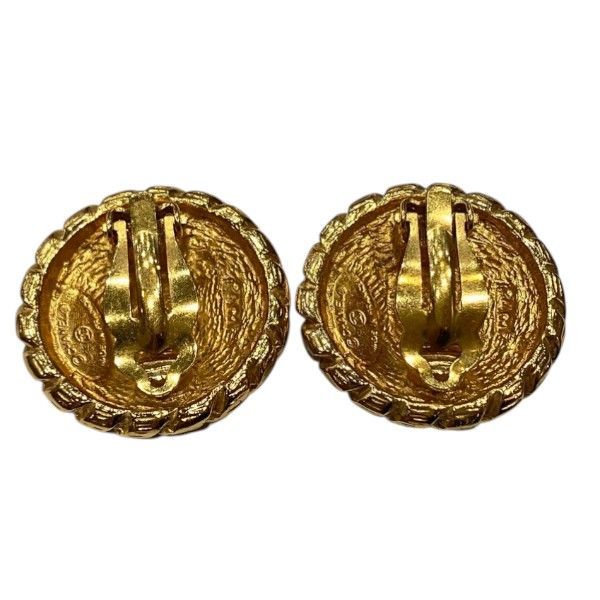 Chanel CC Logo Gold Vintage Earrings