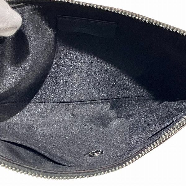 Bvlgari Logo Canvas Mini Shoulder Bag Black White