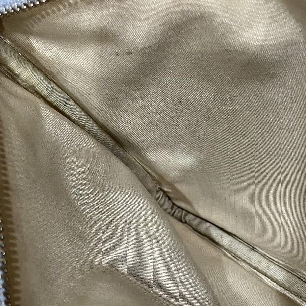 Chanel Deauville Pouch Raffia Light Gray