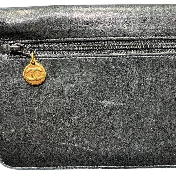 Chanel Lambskin CC Logo Bifold Wallet