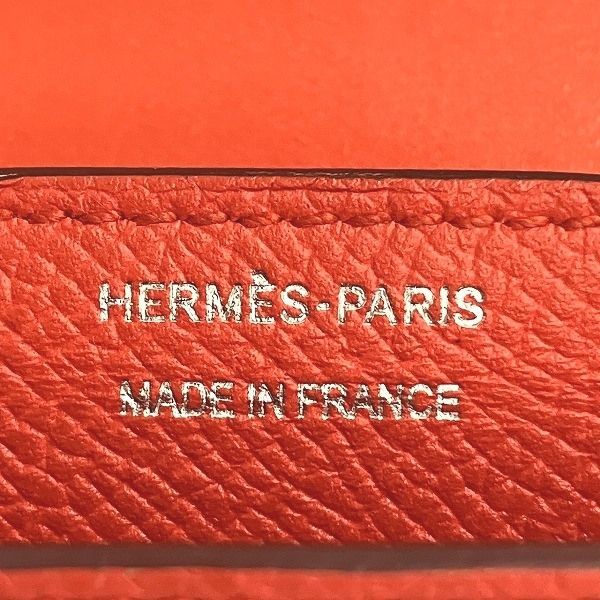 Hermes Passant Compact Orange Bifold Wallet