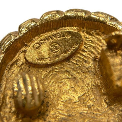 Chanel CC Logo Gold Vintage Earrings
