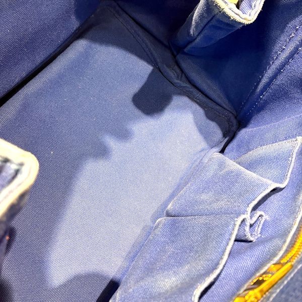 Prada Canapa Blue Canvas Tote