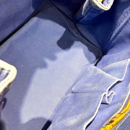 Prada Canapa Blue Canvas Tote