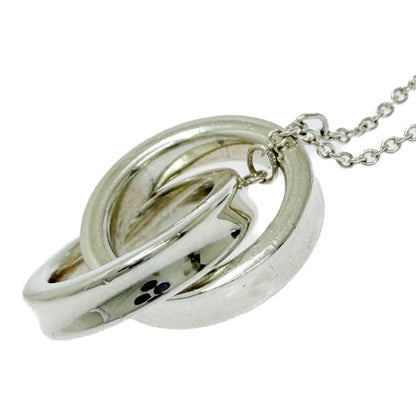 Tiffany & Co Silver Interlocking Circle Necklace — view 4