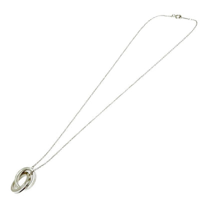 Tiffany & Co Silver Interlocking Circle Necklace — view 7