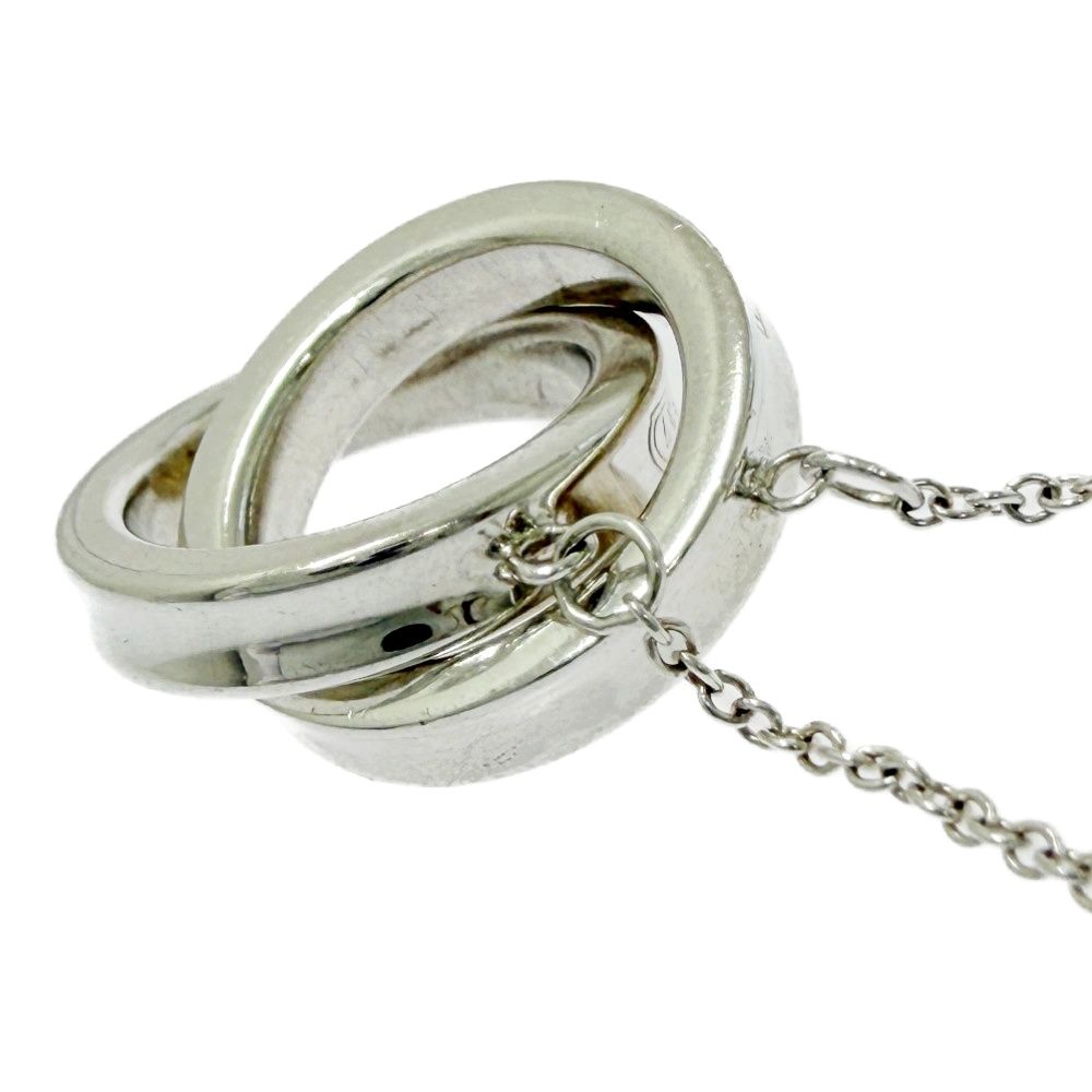 Tiffany & Co Silver Interlocking Circle Necklace — view 6