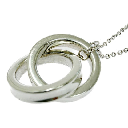 Tiffany & Co Silver Interlocking Circle Necklace — view 5