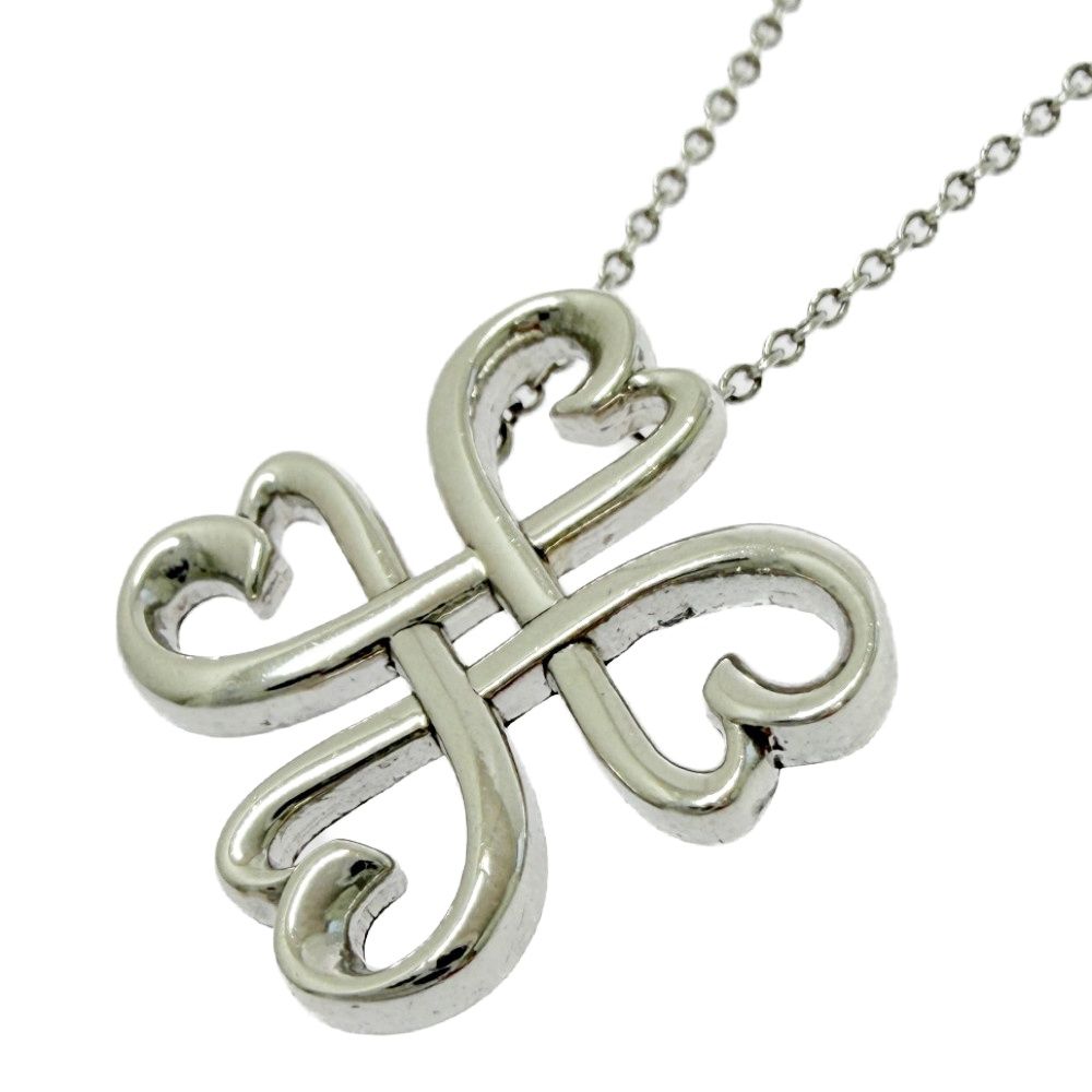 Tiffany & Co Silver Loving Heart Necklace 925 Stamp — view 2