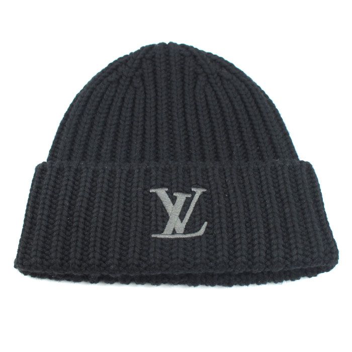 Louis Vuitton Beanie Only LV Knit Cap Black — view 2