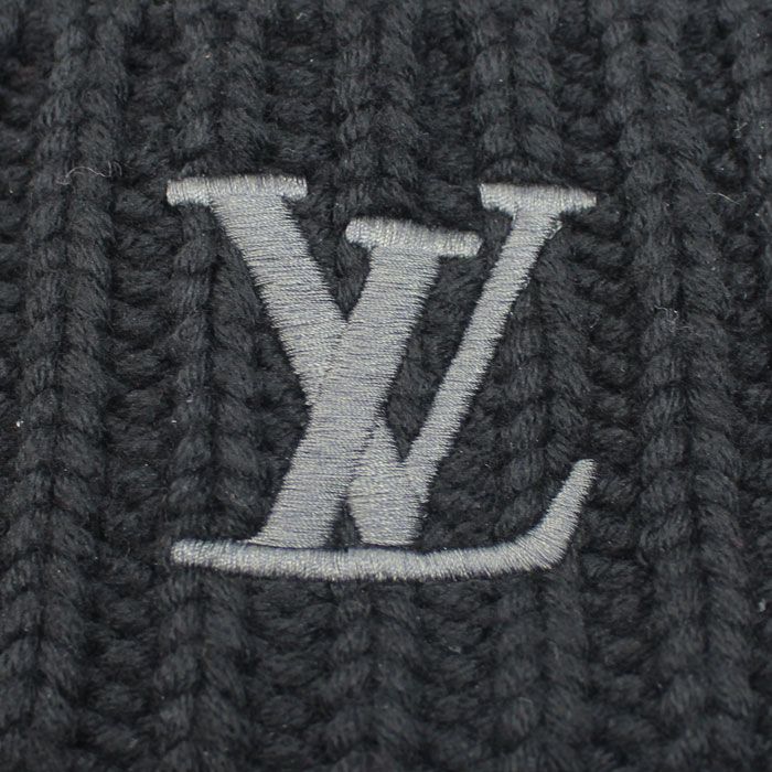 Louis Vuitton Beanie Only LV Knit Cap Black — view 4