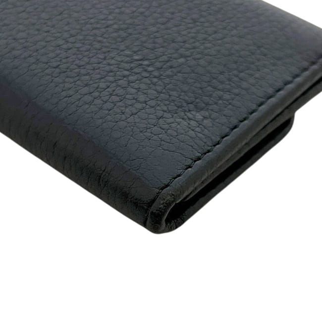 Prada 6 Key Case Black Nero Leather Holder — view 5