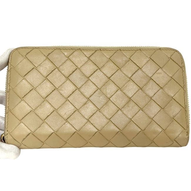 Bottega Veneta Zip Around Wallet Beige — view 8
