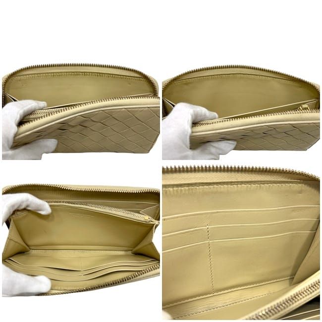 Bottega Veneta Zip Around Wallet Beige — view 4