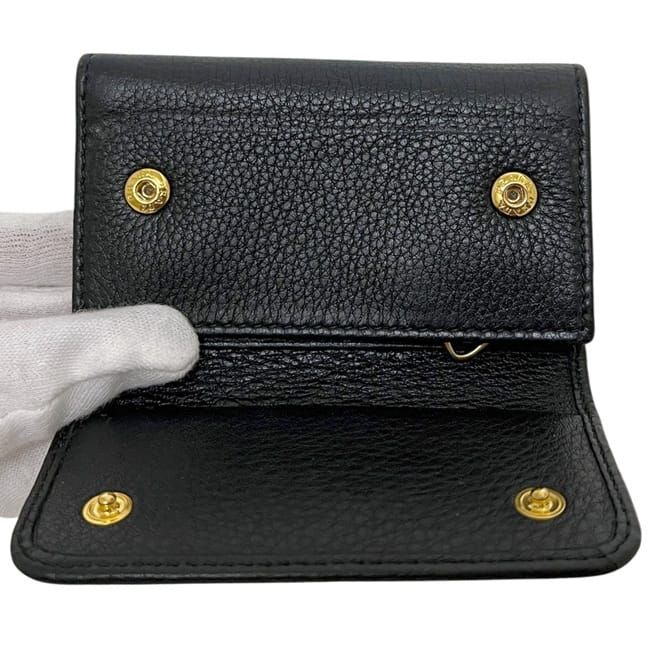 Prada 6 Key Case Black Nero Leather Holder — view 3