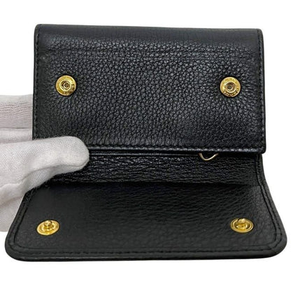 Prada 6 Key Case Black Nero Leather Holder — view 3
