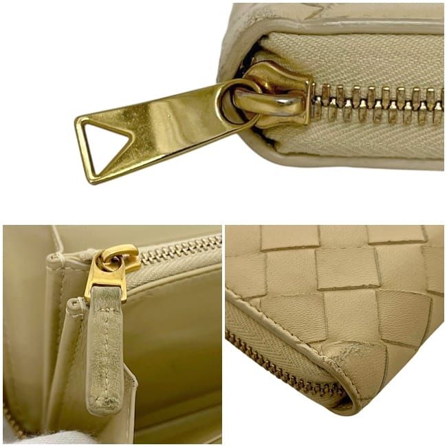 Bottega Veneta Zip Around Wallet Beige — view 7