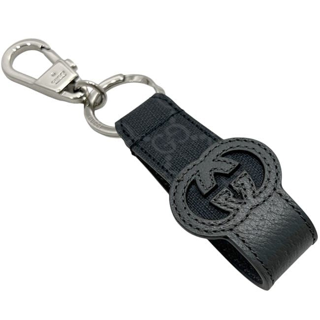 Gucci Key Ring Black Gray — view 4
