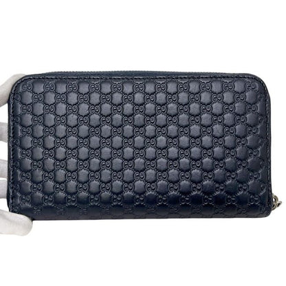 Gucci Zip Around Wallet Navy Micro — view 9