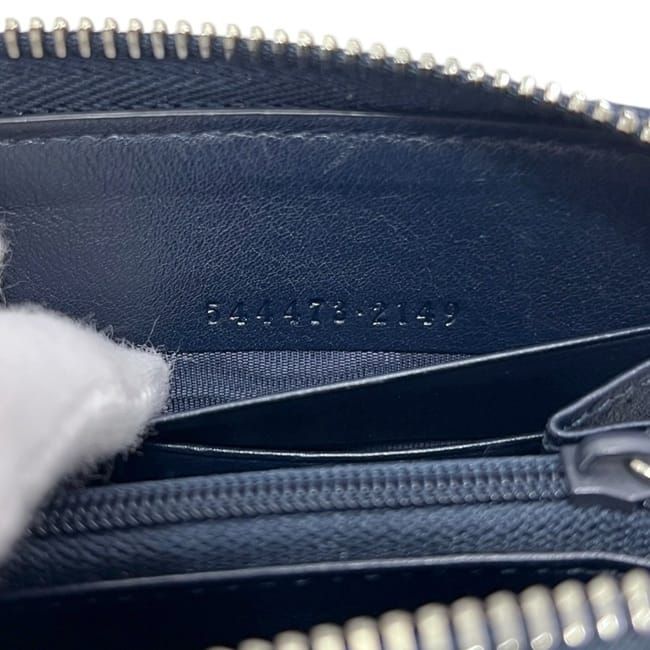 Gucci Zip Around Wallet Navy Micro — view 4