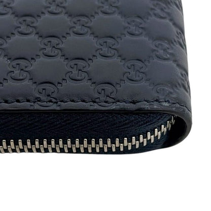 Gucci Zip Around Wallet Navy Micro — view 6