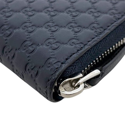 Gucci Zip Around Wallet Navy Micro — view 5