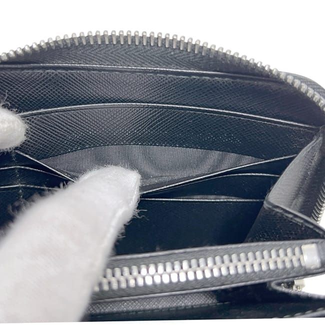Prada Zip Around Wallet Black Nero — view 5
