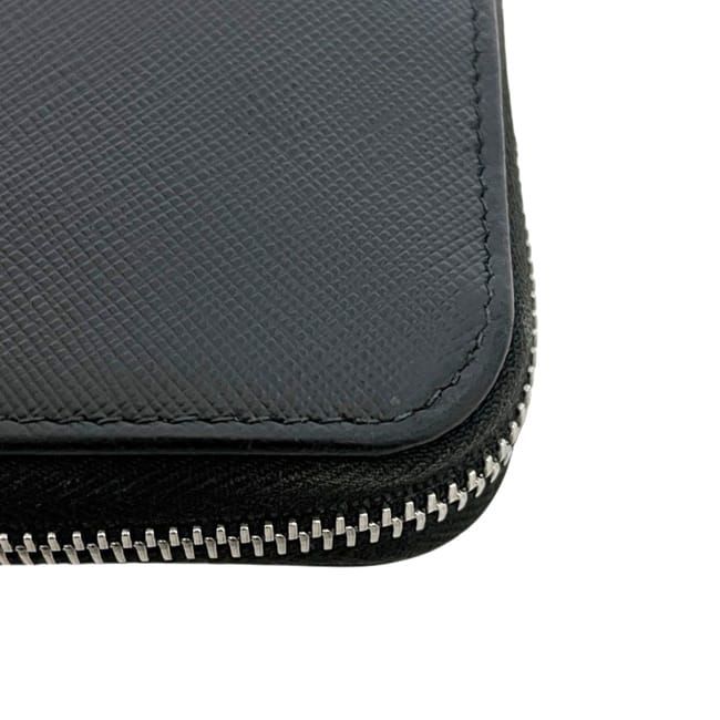Prada Zip Around Wallet Black Nero — view 9