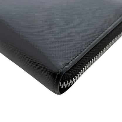Prada Zip Around Wallet Black Nero — view 8