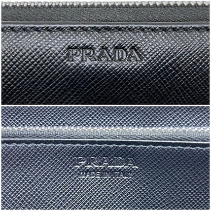 Prada Zip Around Wallet Black Nero — view 3