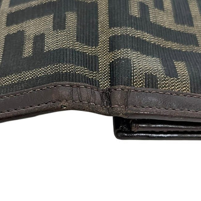 Fendi Bifold Wallet Khaki Green Brown Zucca — view 8