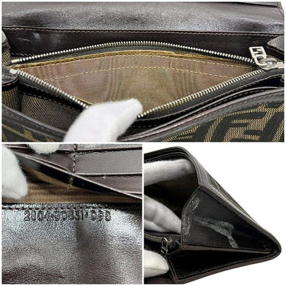 Fendi Bifold Wallet Khaki Green Brown Zucca — view 4