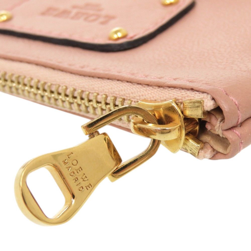 Loewe Logo Leather Pink Coin Case — view 5