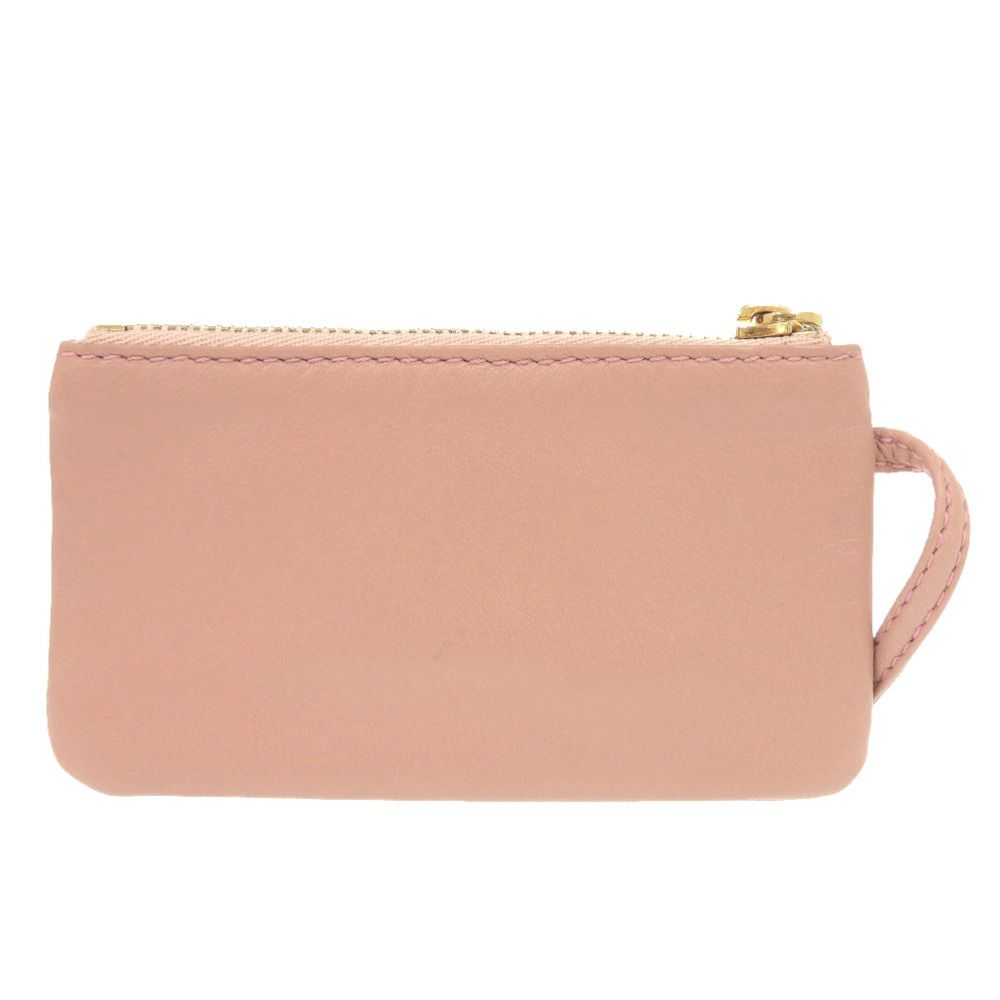 Loewe Logo Leather Pink Coin Case — view 2